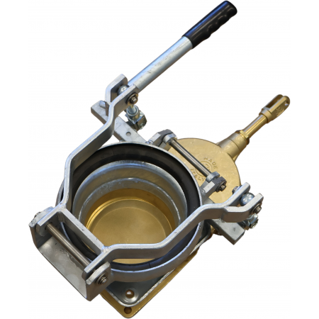 ZASUWA BECZKOWOZU MZ 6 CALI 2x FLANSZA KOŁNIERZE +SZYBKOZŁĄCZE ŻEŃSKIE